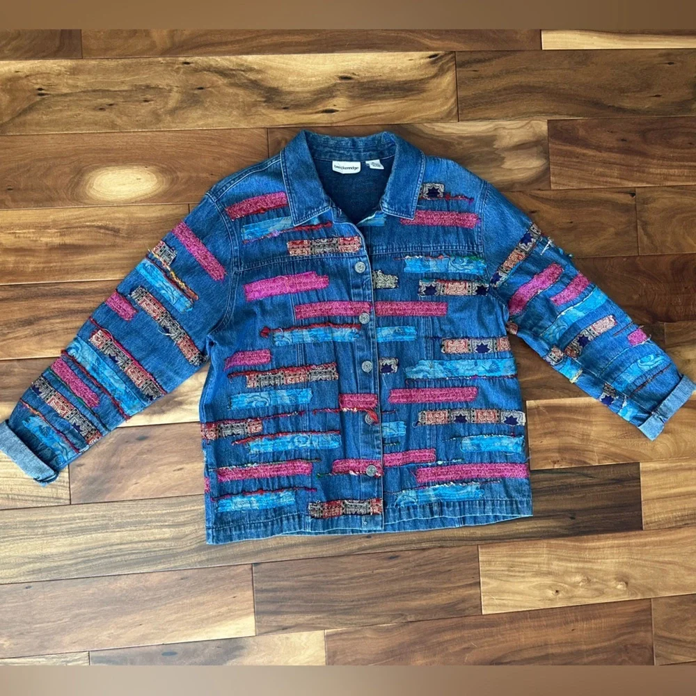 Breckenridge Fabric Patchwork Jacket size XL